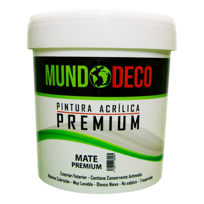 Pintura Plástica Blanco Mundodeco 100% Antimoho