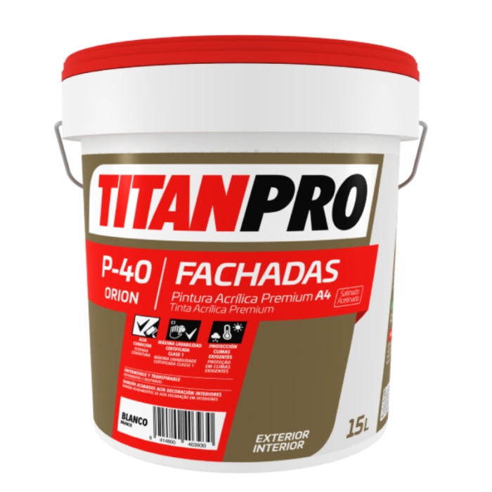 Pintura Acrílica Fachadas P40 Blanco