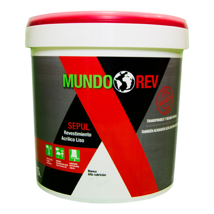 Revestimiento Acrílico Sepul MundoRev Blanco